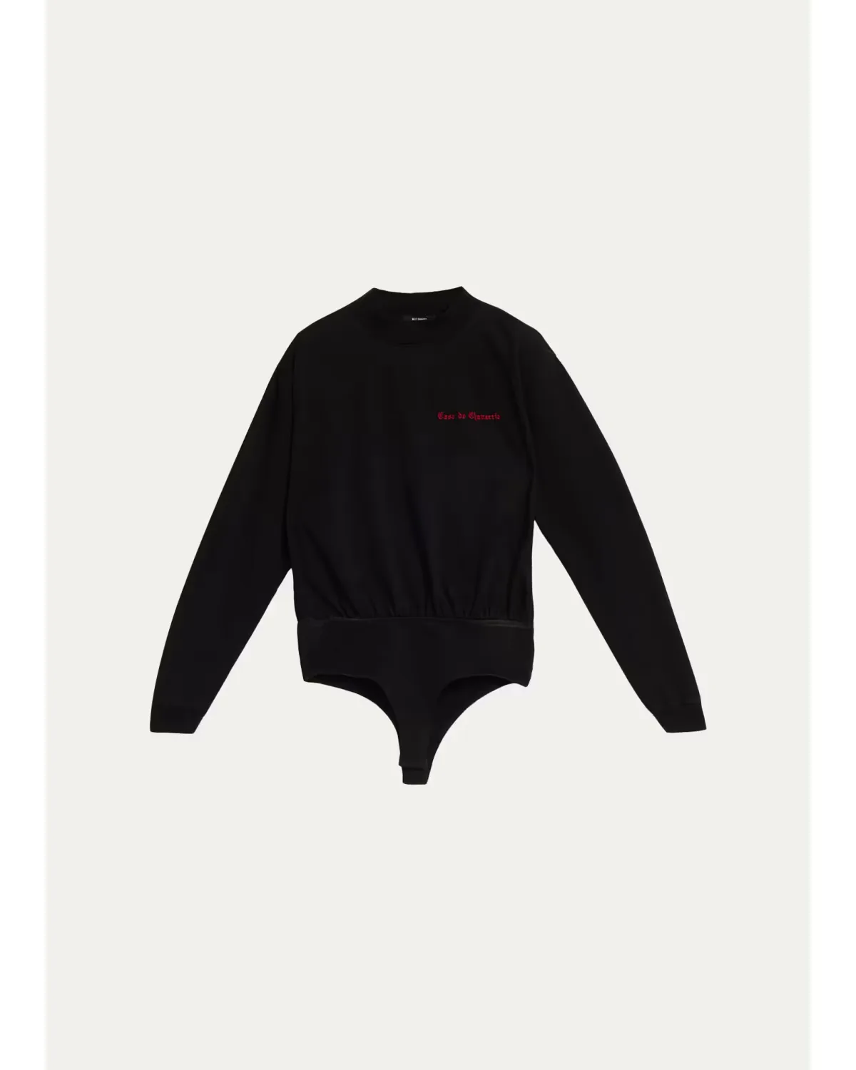 Casa De Chavarri Mock-Neck Sweatshirt Bodysuit by Willy Chavarria