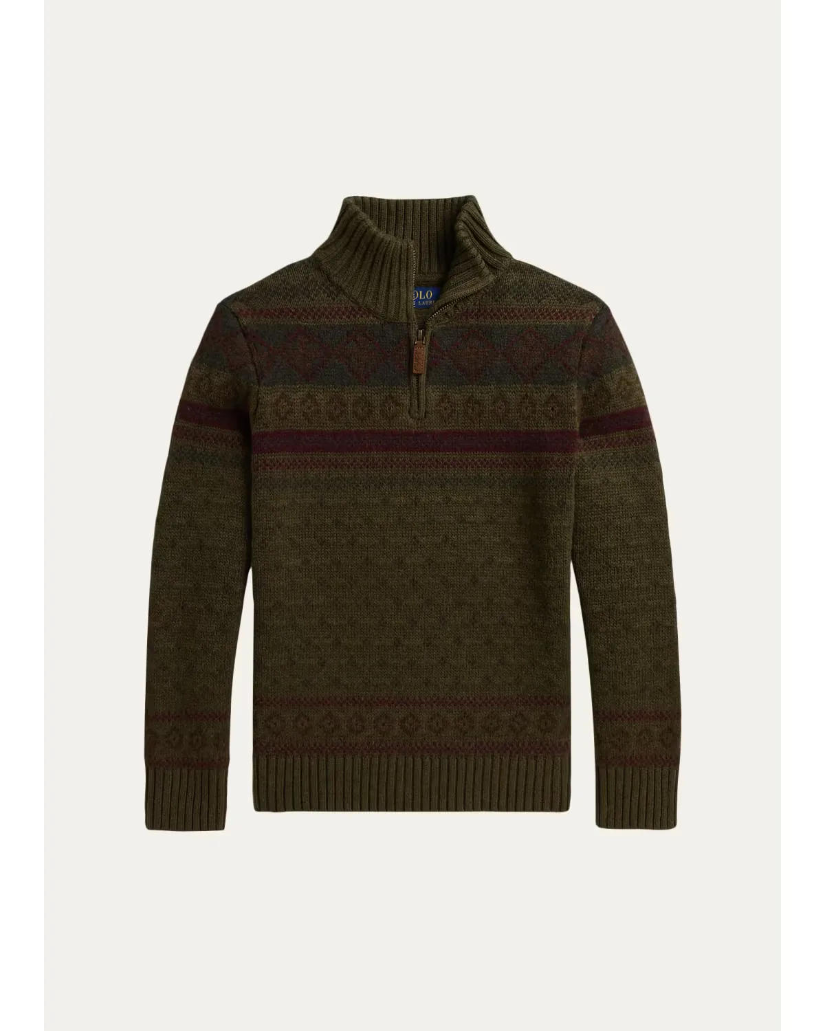 Fair Isle Cotton-Blend Sweater by Ralph Lauren