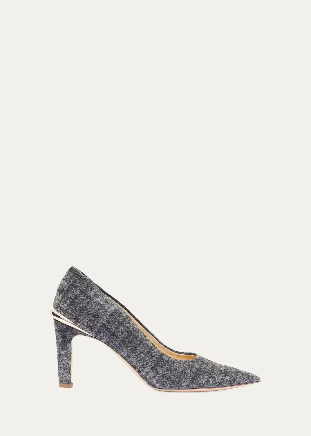 Edwina 75MM Boucl-Effect Leather Pumps by Gabriela Hearst