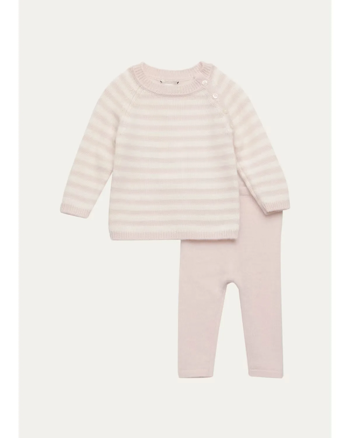 Striped Cashmere Sweater & Pants Set by Sofia Cashmere