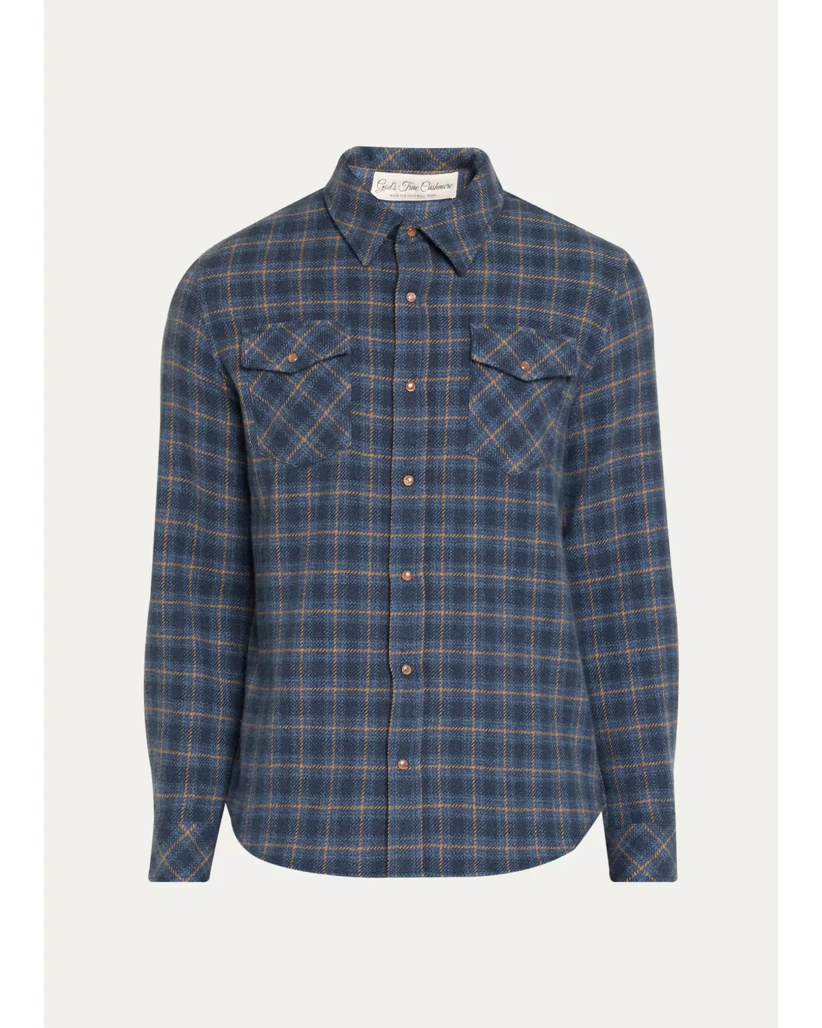 Checked Cashmere Shirt by Gods True Cashmere