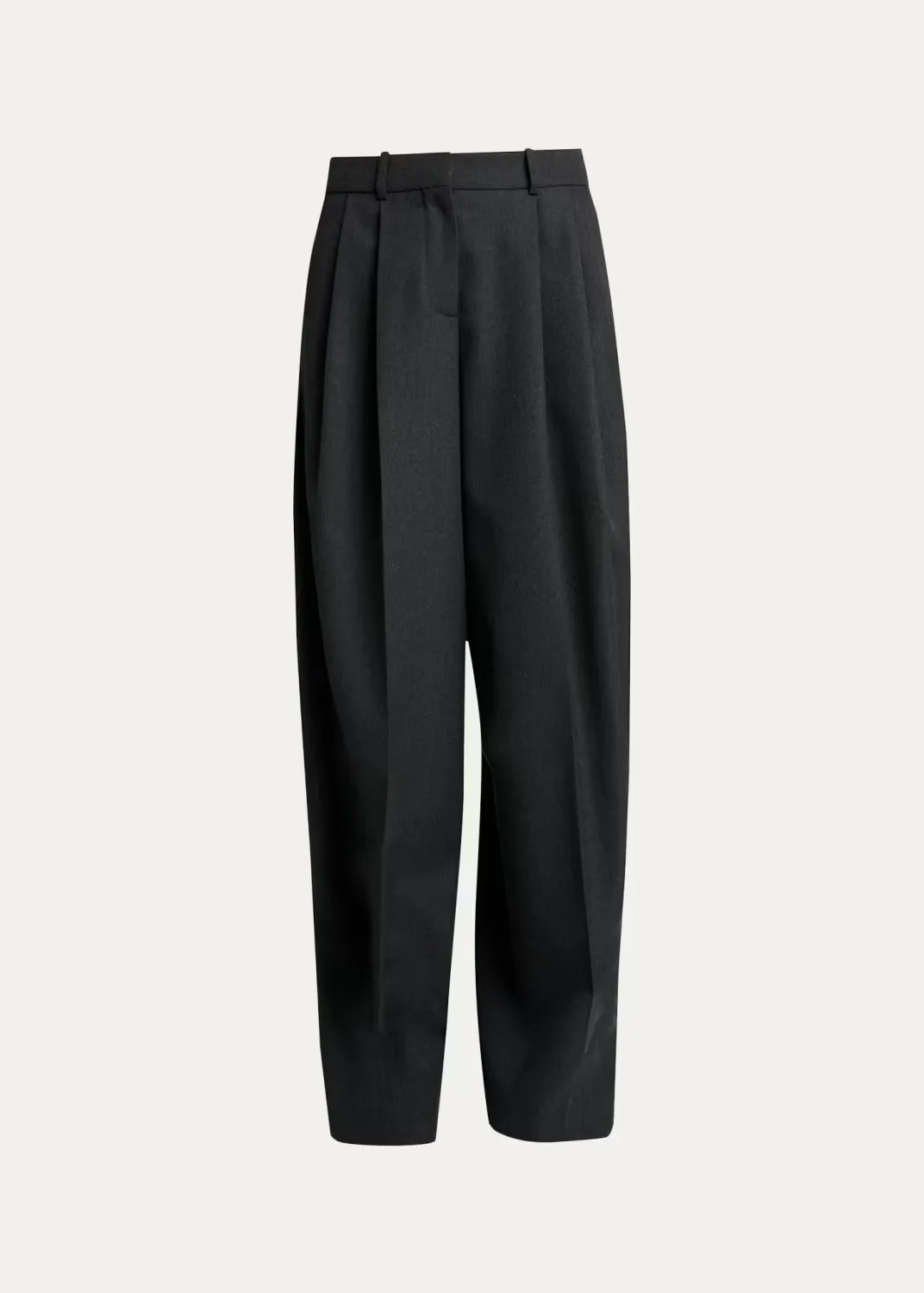 Wool Pleated Balloon Pants