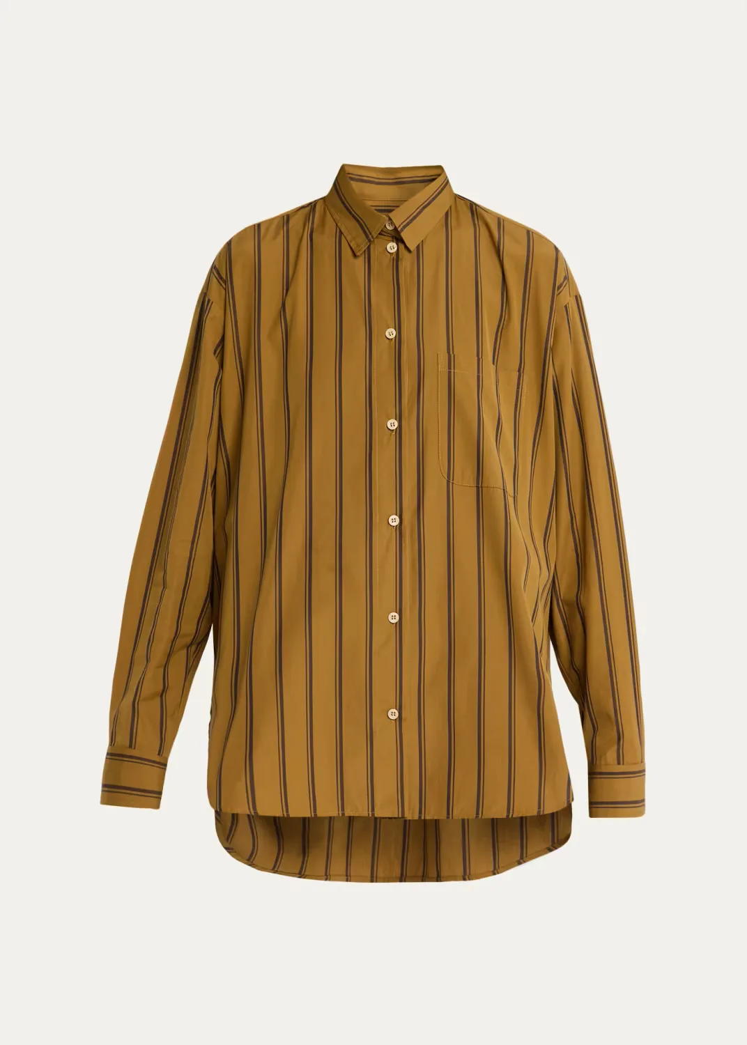 The Essential Striped Cotton Button-Down Shirt