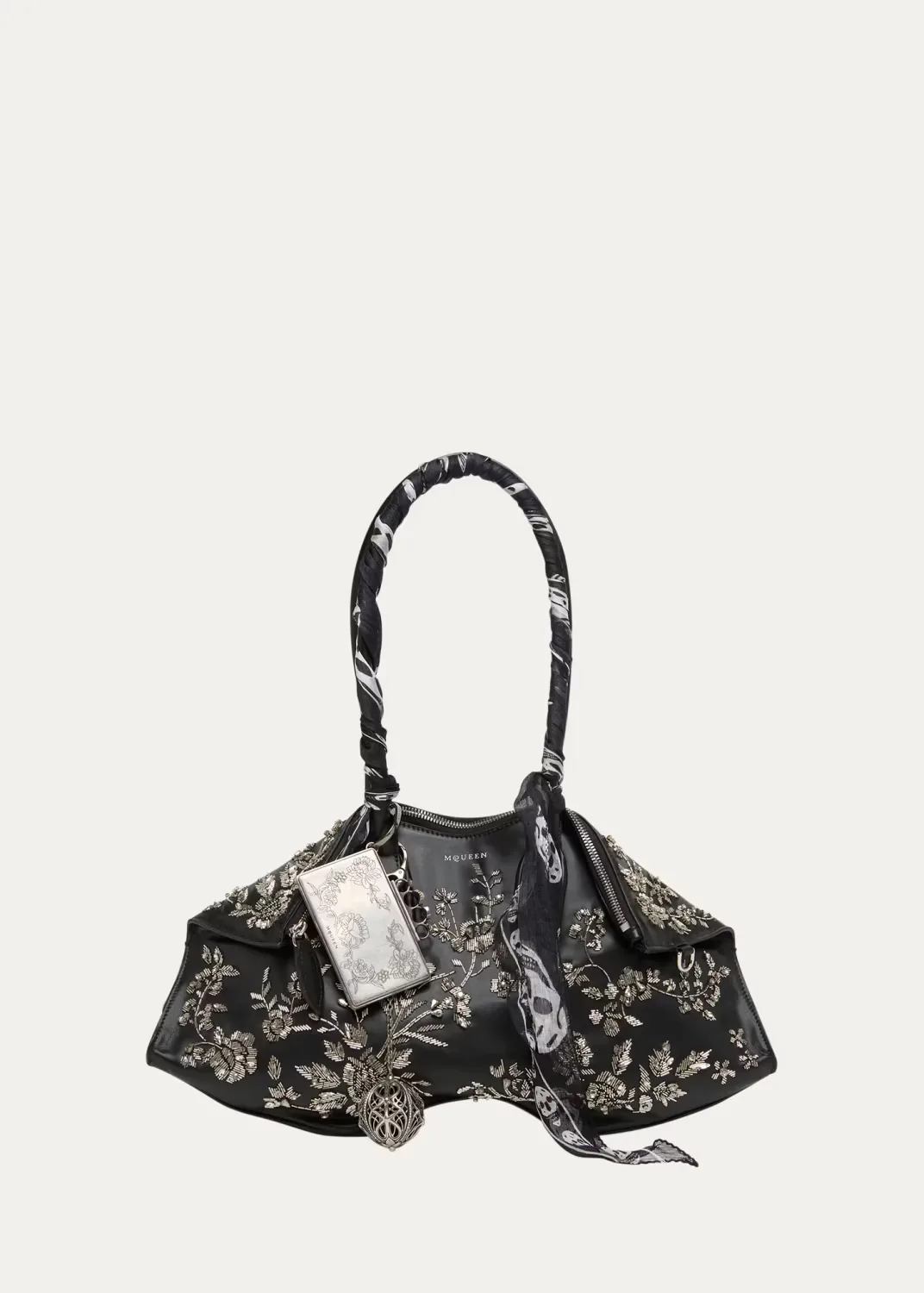Manta OTT 2.0 Beaded Leather Shoulder Bag by McQueen