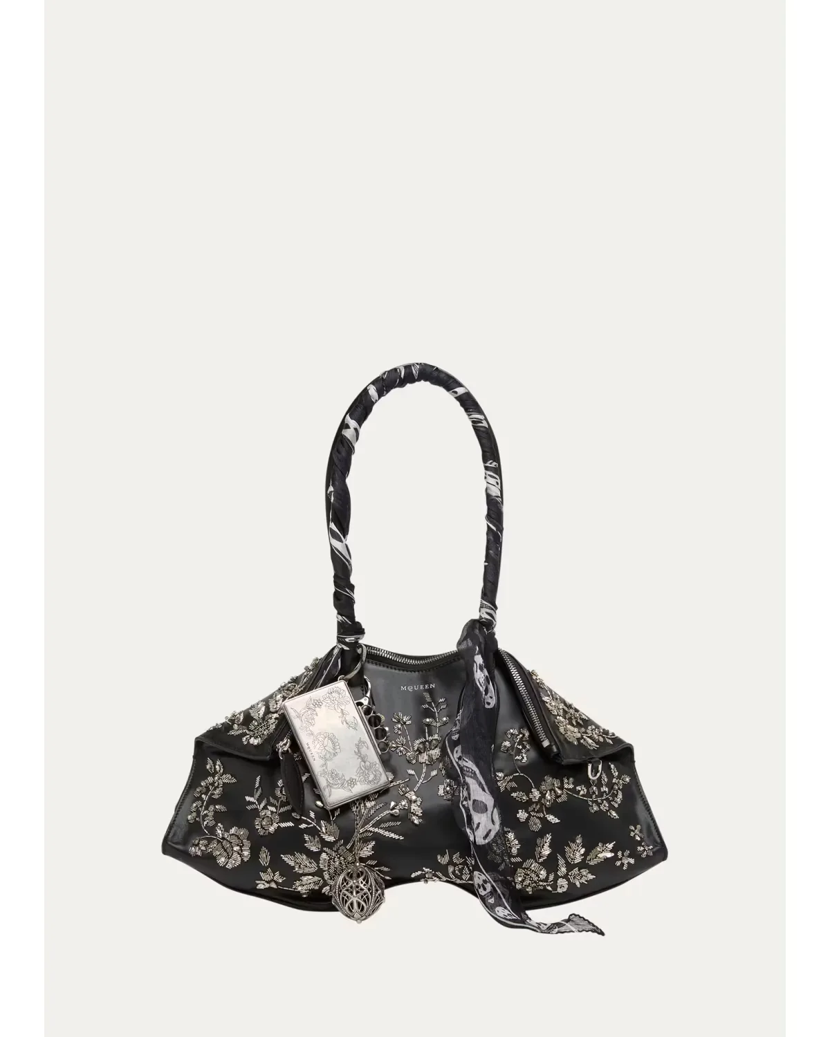 Manta OTT 2.0 Beaded Leather Shoulder Bag by McQueen