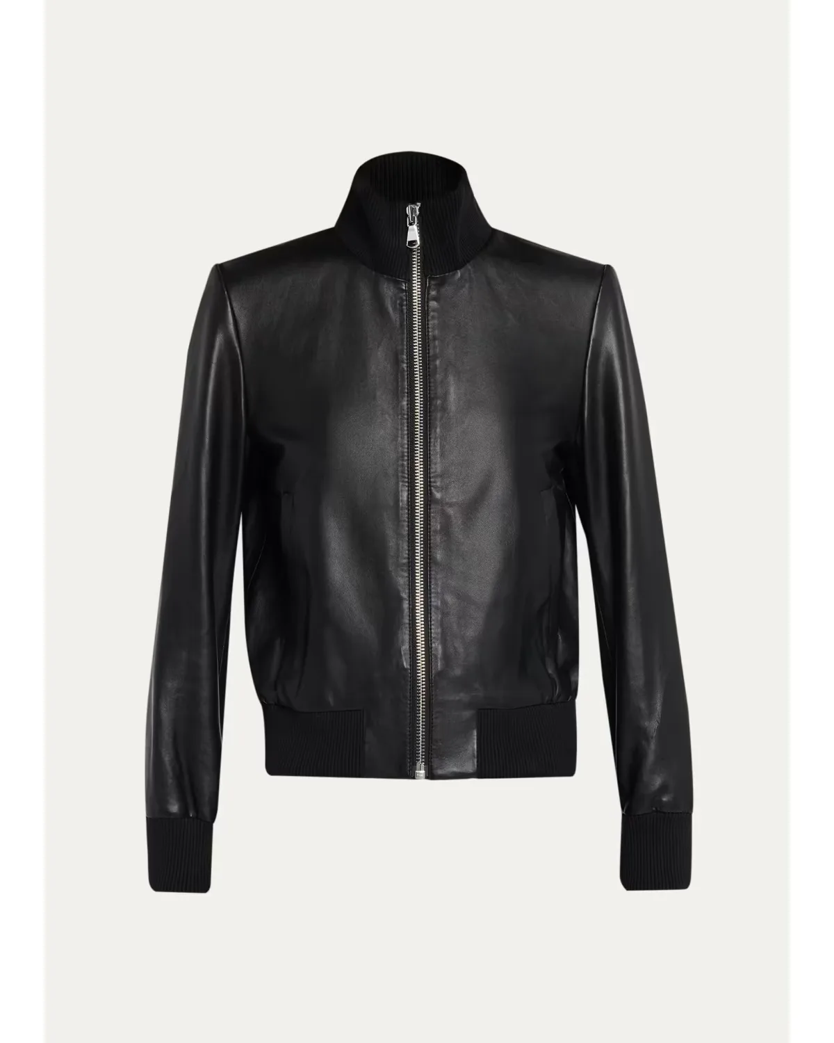 Jil Leather Bomber Jacket
