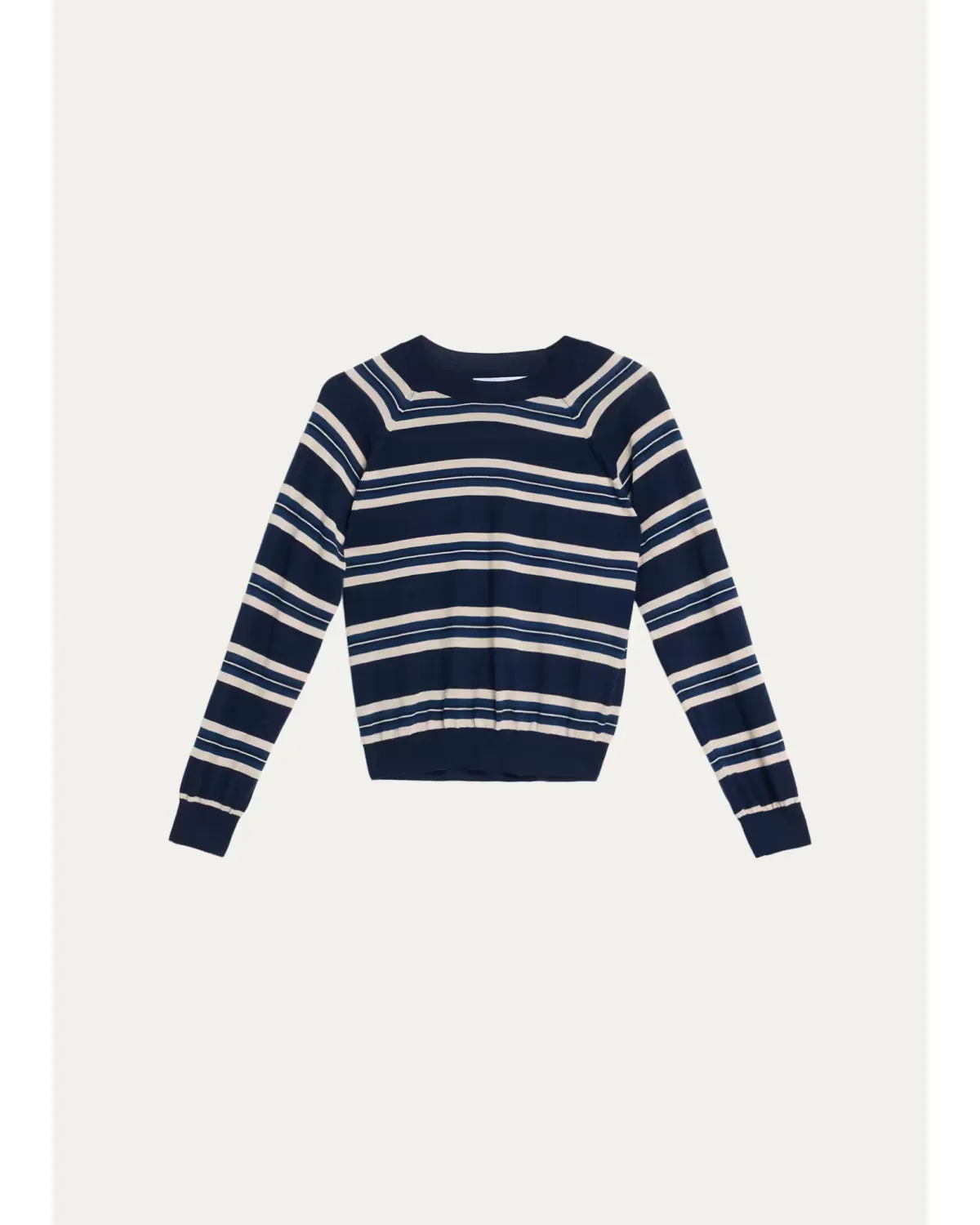 Striped Raglan Cashmere Sweater by SPRWMN