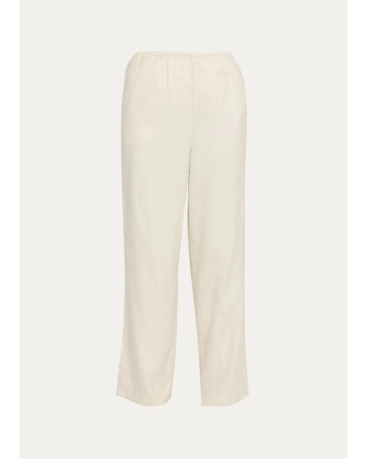 Monogram Flannel Straight-Leg Trousers by Totême