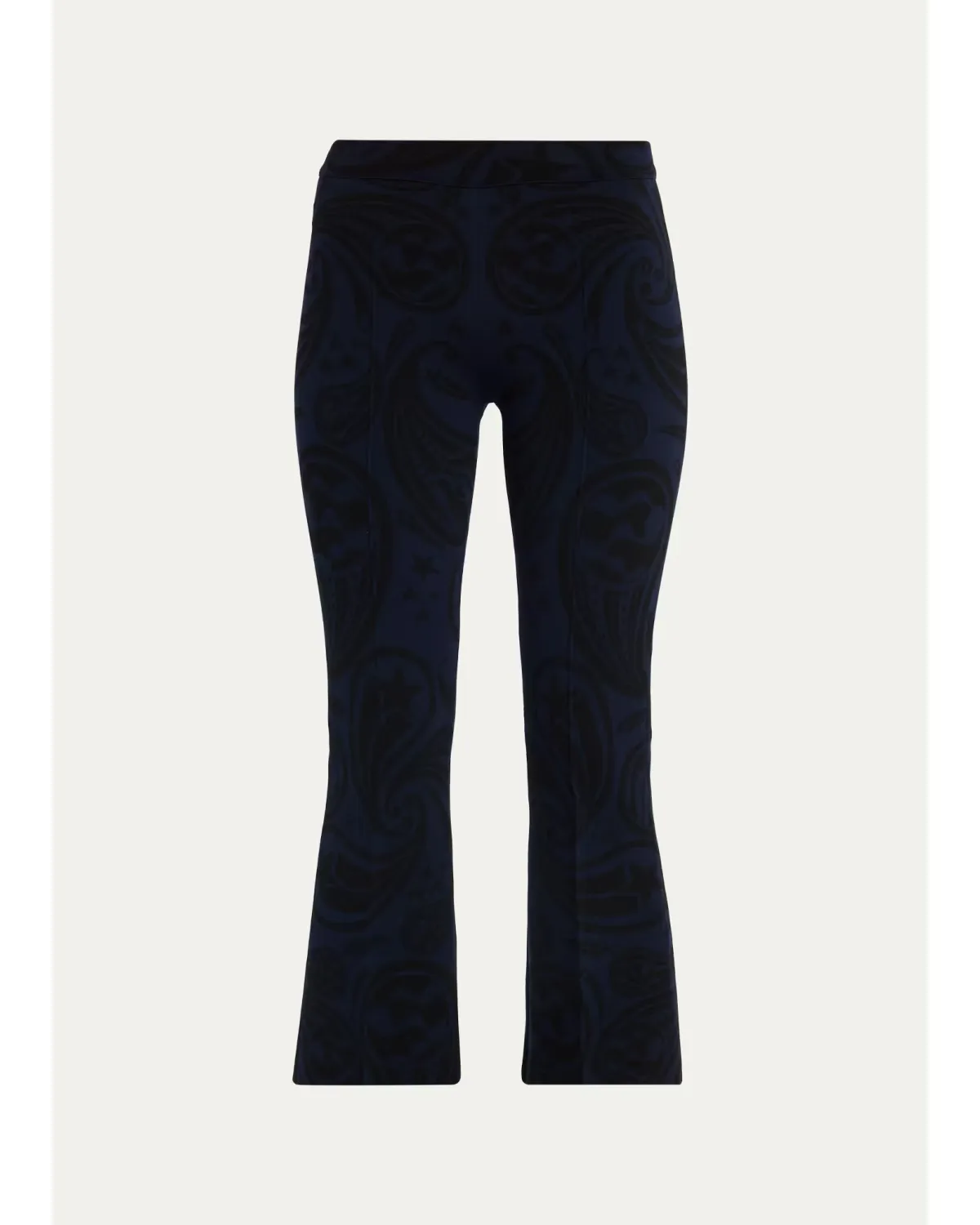 Cosmic Paisley Flared-Leg Crop Pants by HIGH SPORT