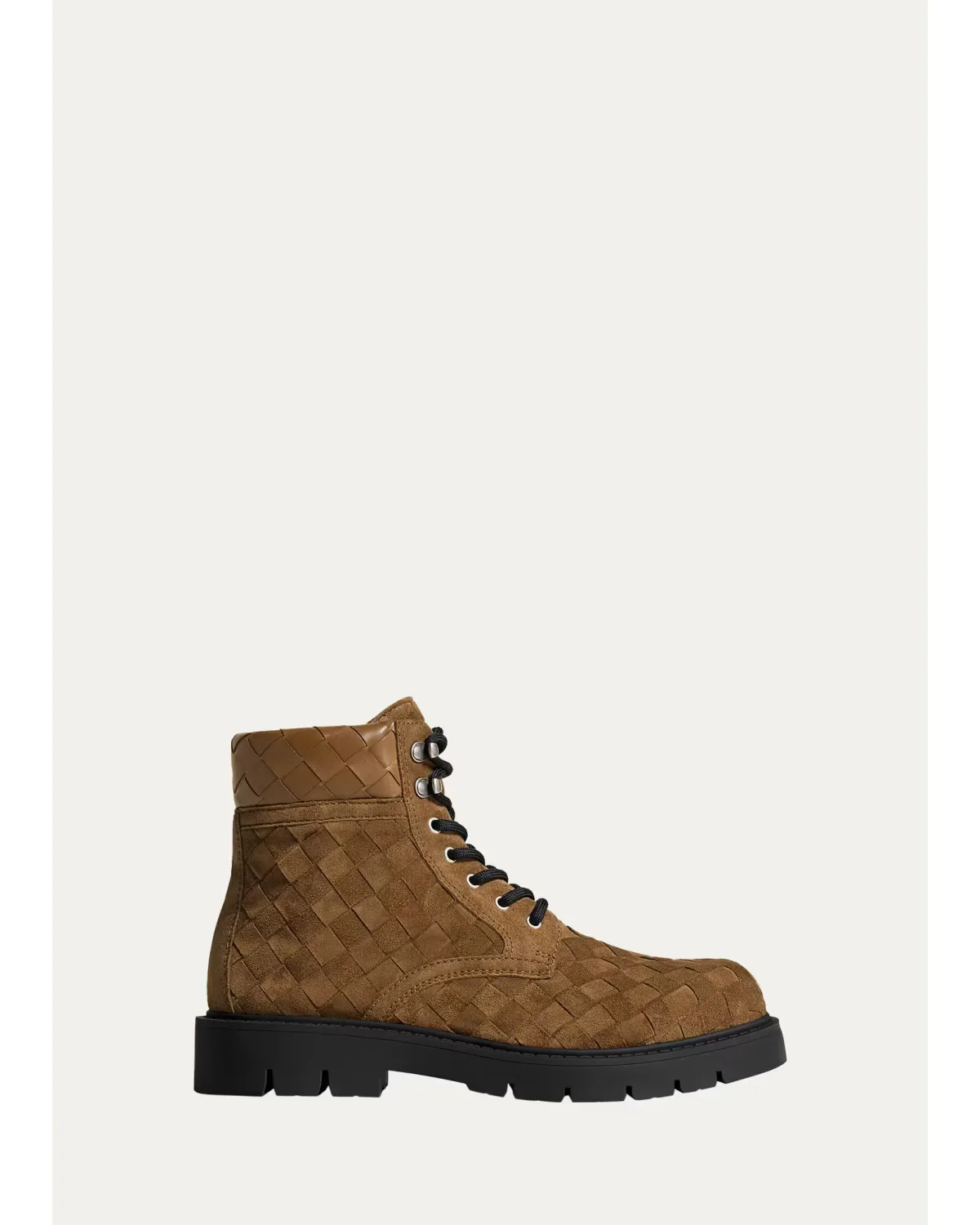 Haddock Intrecciato Suede Lace-Up Boots