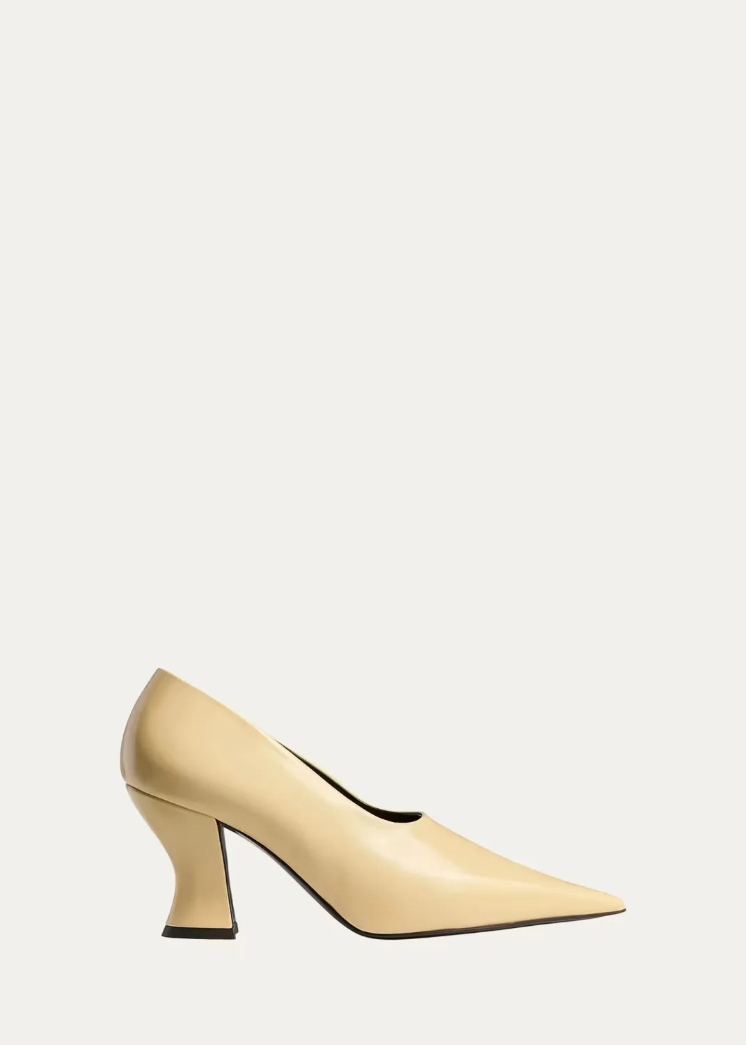 Colleen 75MM Glazed Leather Pumps by Khaite