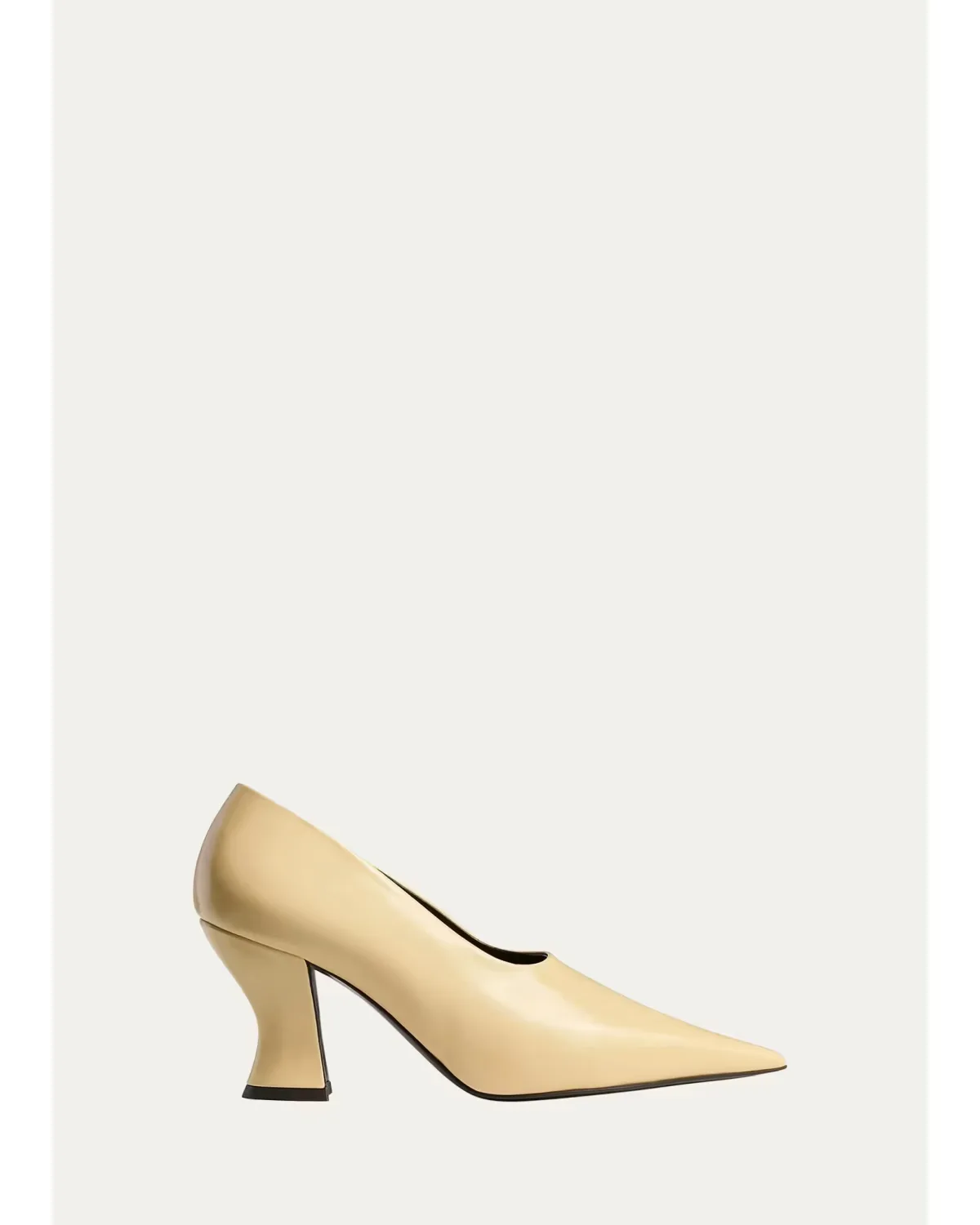 Colleen 75MM Glazed Leather Pumps by Khaite