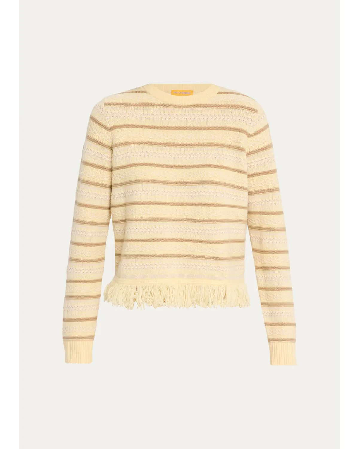 Western Striped Wool-Cashmere Sweater by Guest in Residence