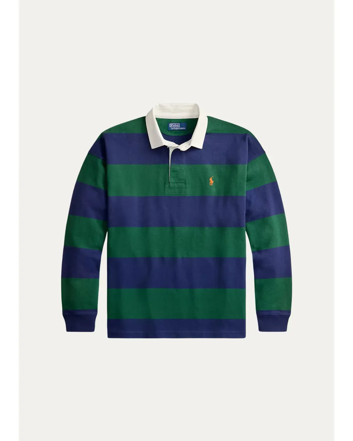 Big Fit Striped Jersey Rugby Shirt by Polo Ralph Lauren