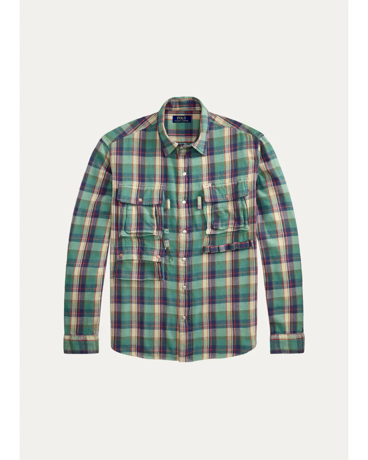 Classic Fit Plaid Brushed Flannel Shirt by Polo Ralph Lauren