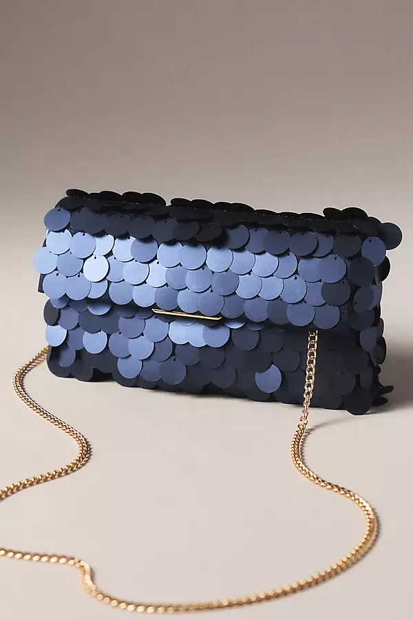 Jewel by Badgley Mischka Matte Sequin Clutch