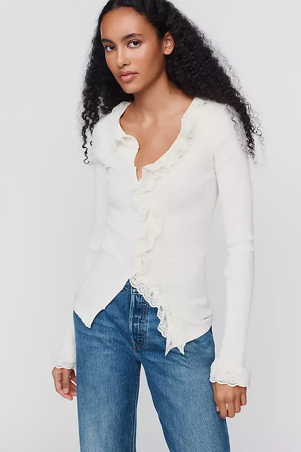 Cecilia 100% Cotton Cardigan Top by OpraSPORT
