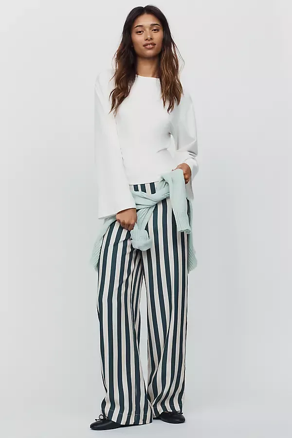 High Rise Striped Pants by The Tiny Big Sister