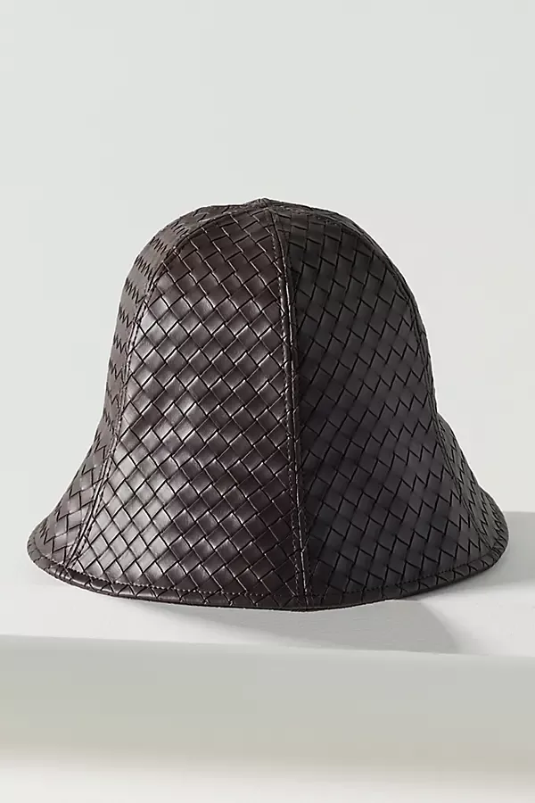 Woven Leather Cloche by Wyeth