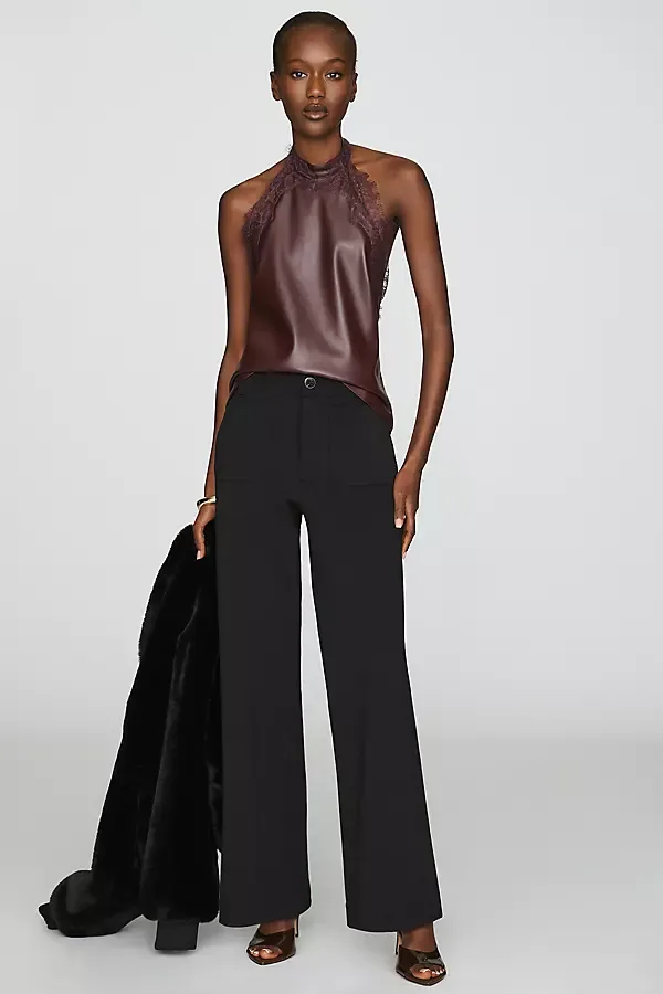 Colette Knit High Rise Full Length Pants by Maeve
