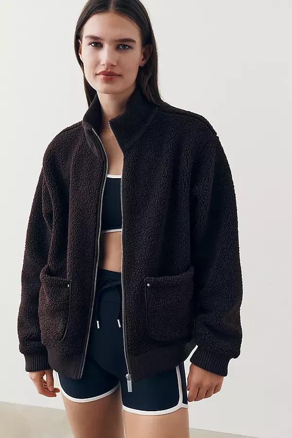 Fleece Ribbed Jacket