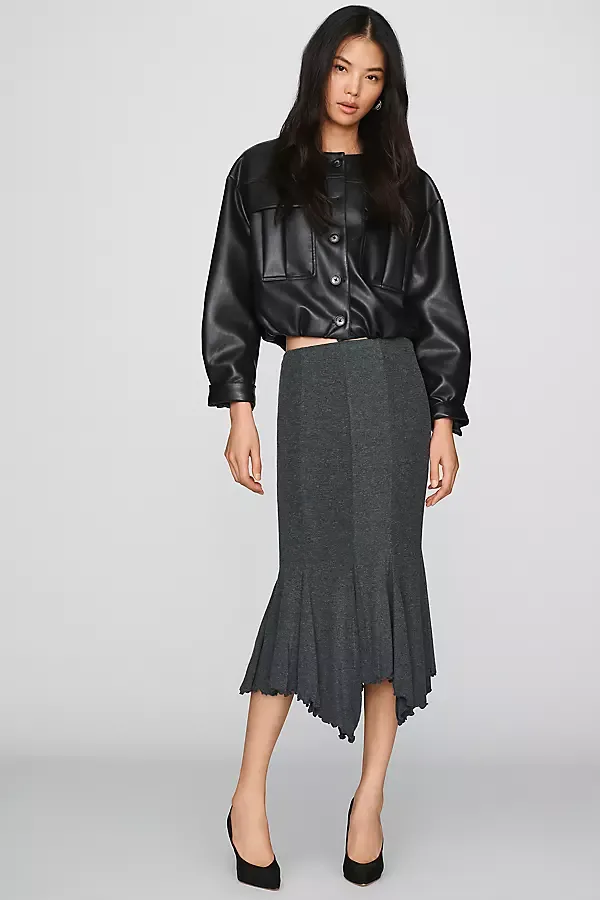 Hanky-Hem Sweater Skirt by Anthropologie