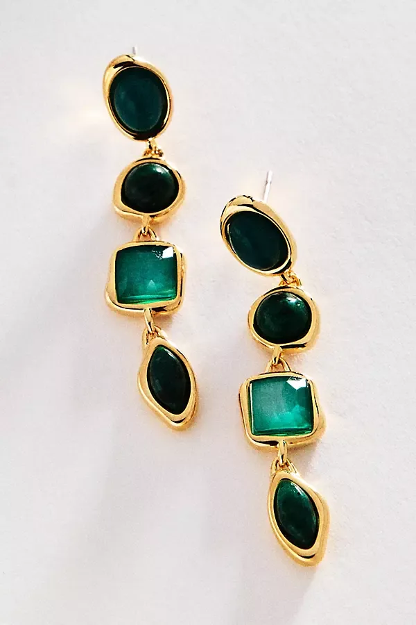 Mixed Up Stone Drop Earrings