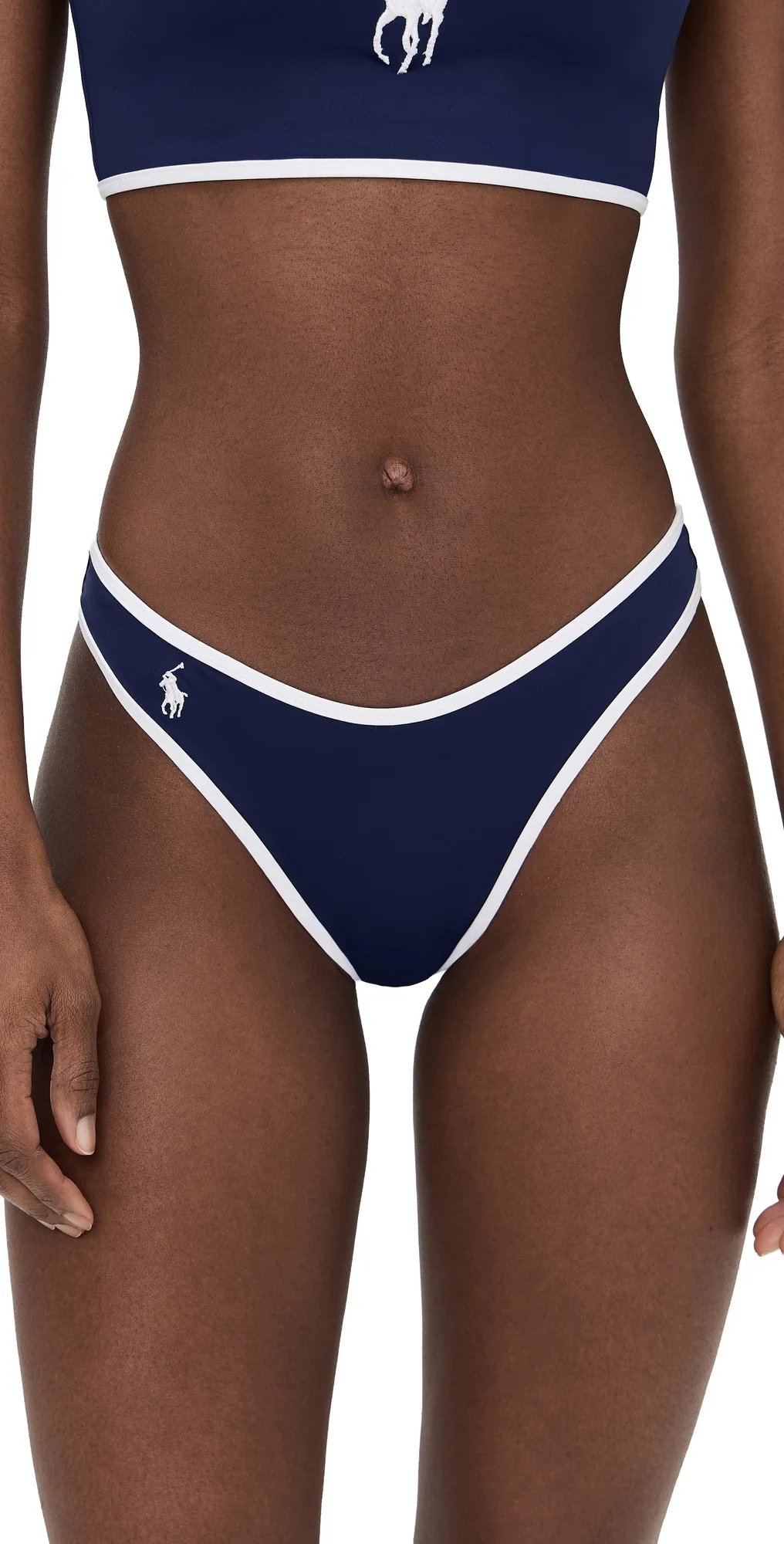 High Leg Scoop Bikini Bottoms by Polo Ralph Lauren