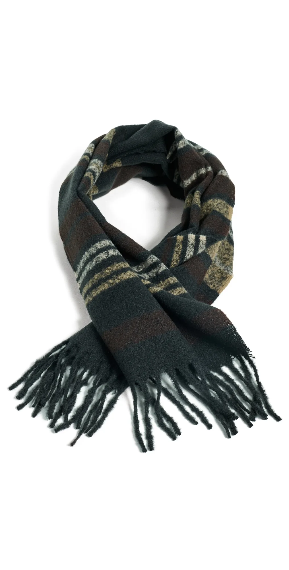 Alston Stripe Wool Scarf by Barbour
