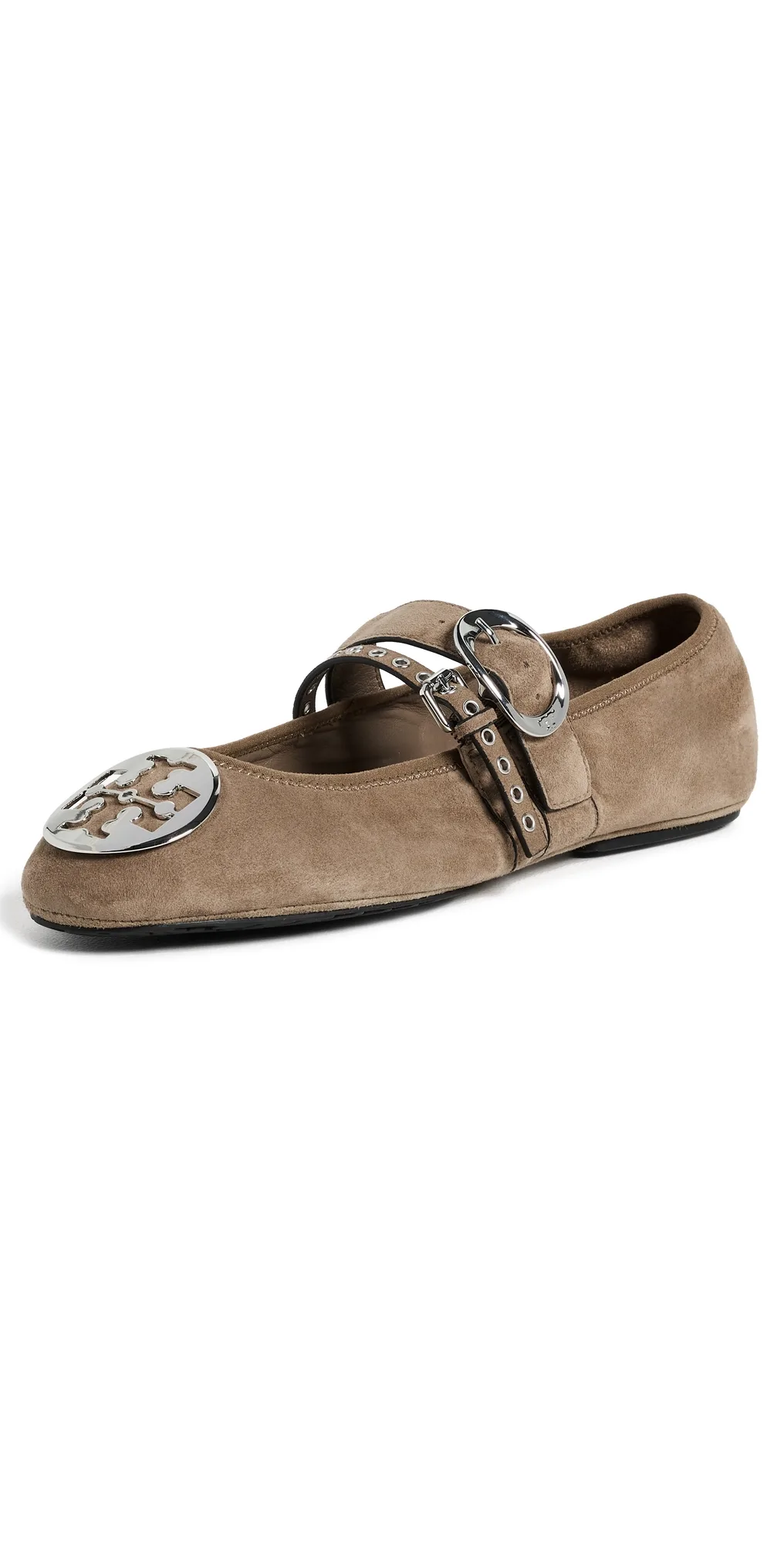 Reva Punk Travel Ballet Flats by Tory Burch