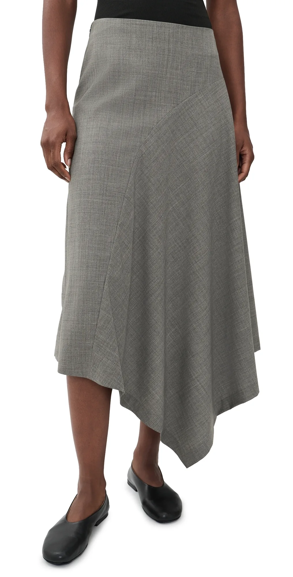 Wool Asymmetrical Skirt