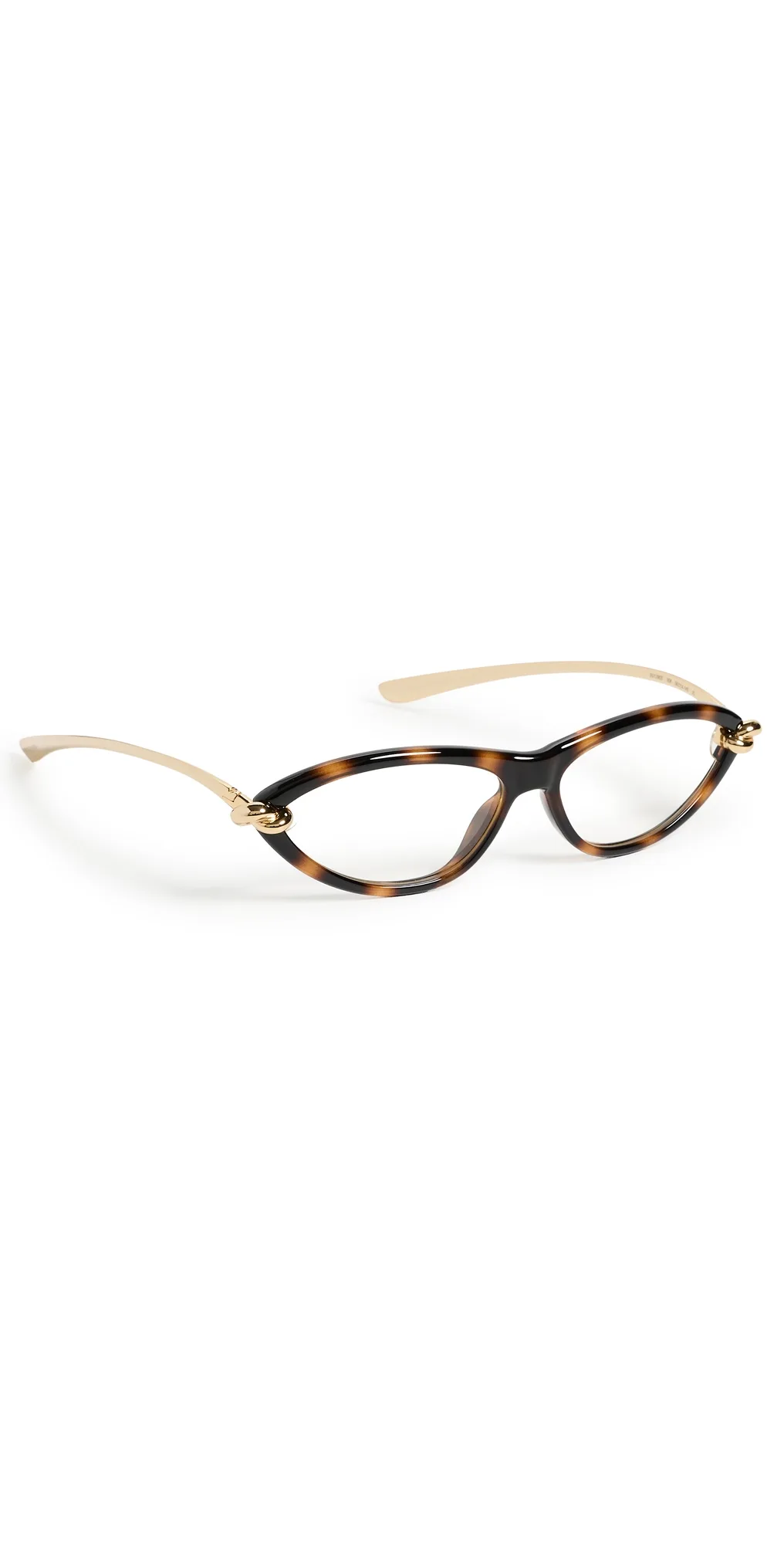 Bottega Veneta Tortoise Cateye Glasses by Bottega Veneta