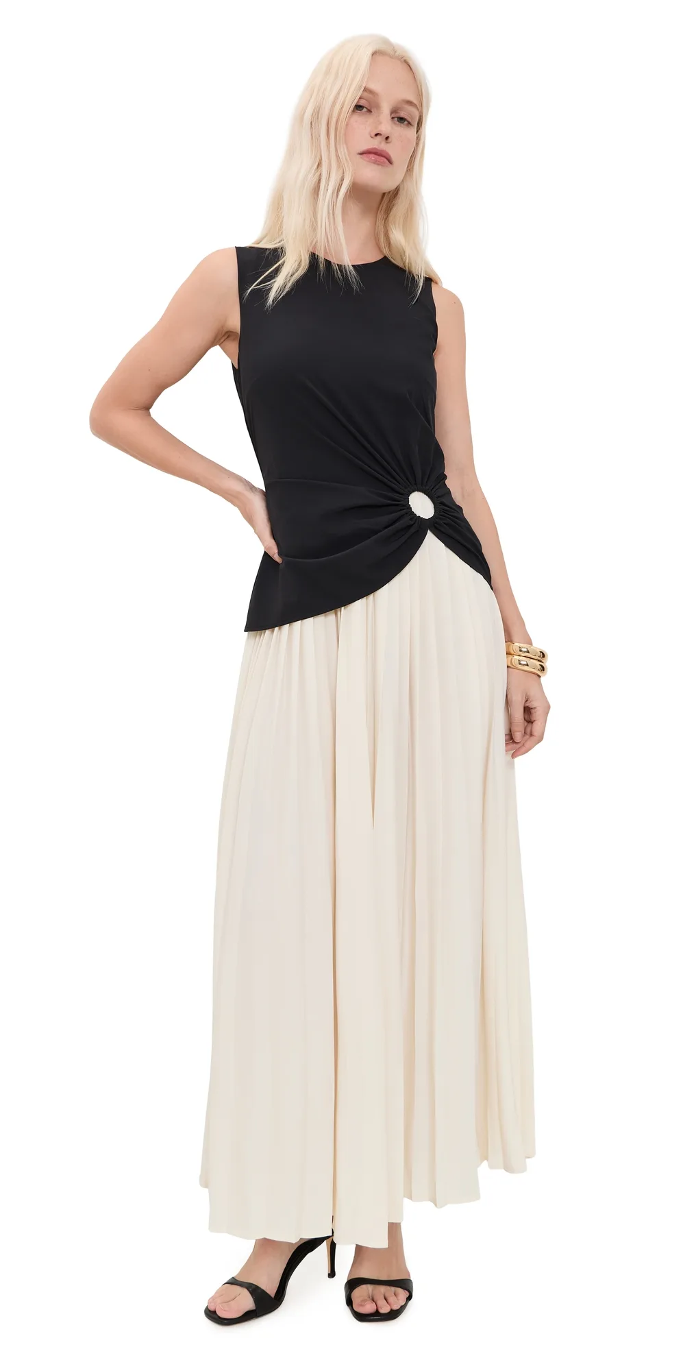 Cori Pleated Dress by SIMONMILLER