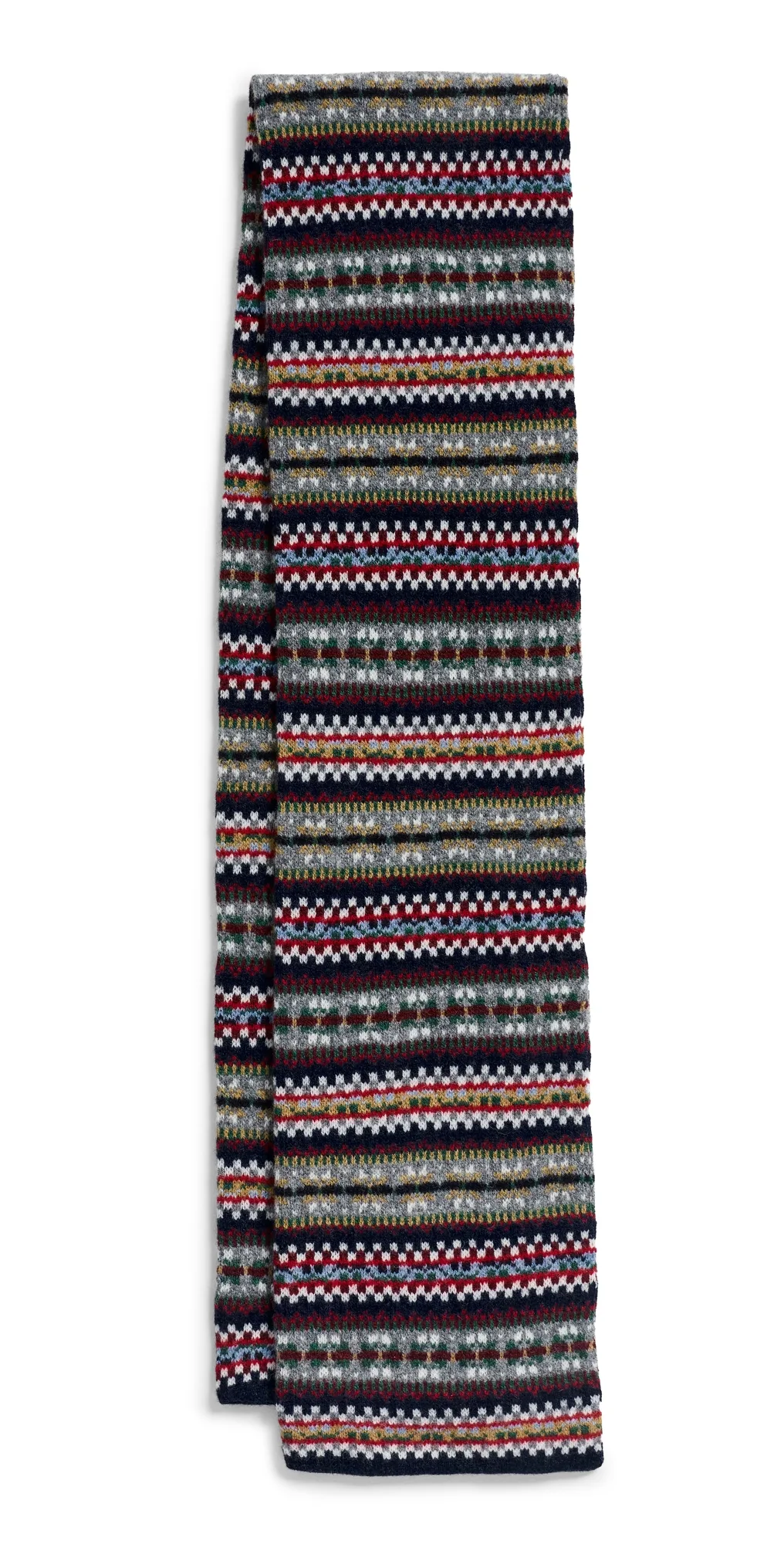 Scotland Fair Isle Knitted Scarf by Barbour