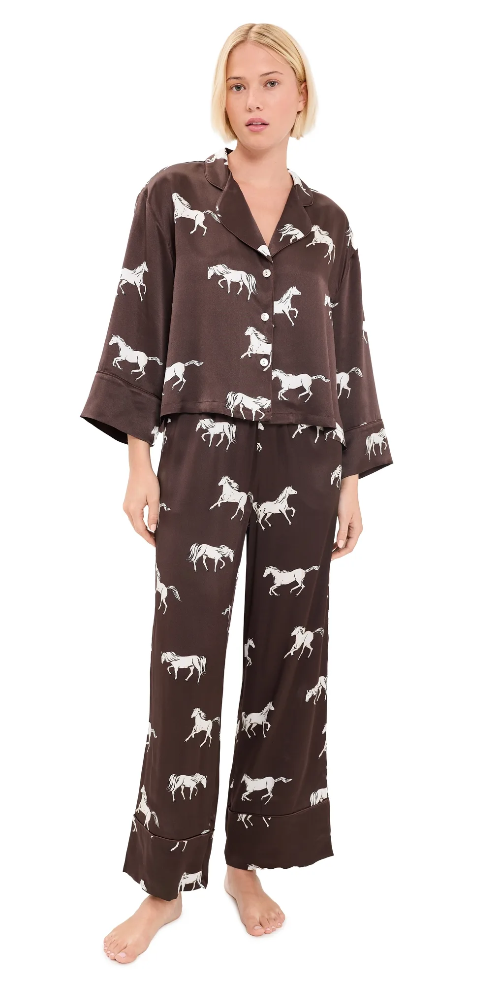 Silk Celine Pajama Set by Petite Plume