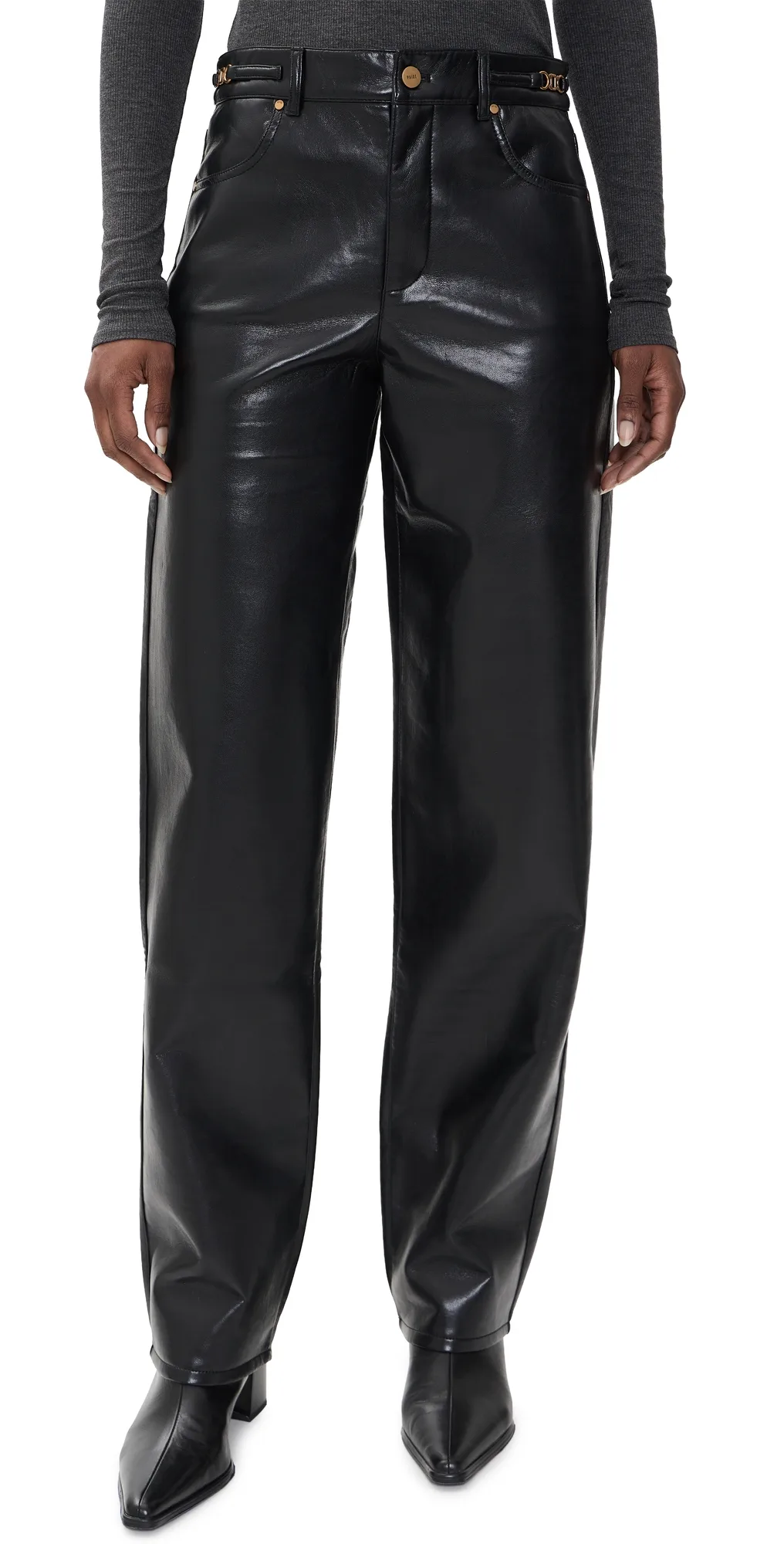 Emilie Leather Blend Pants 31 by PAIGE