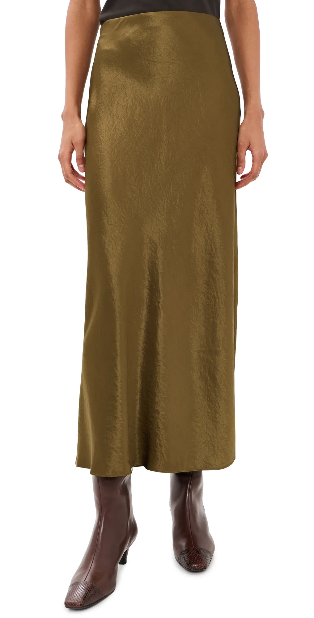 Side Slit Slip Skirt