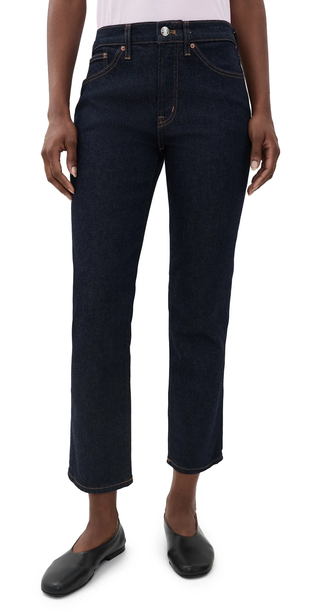 The Jules Slim Straight Jeans in Rinse Wash by Madewell