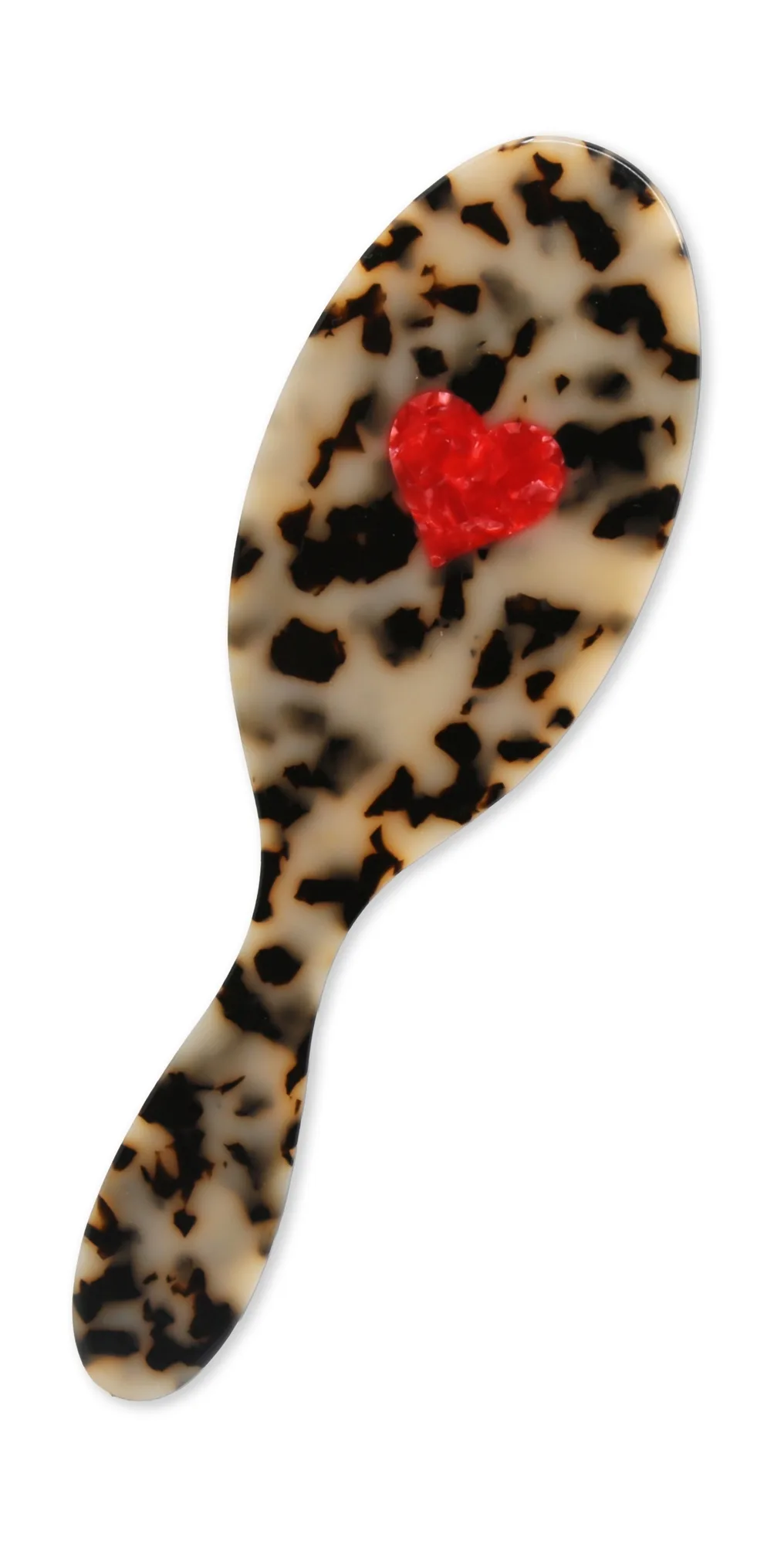 Hand-Painted Heart Amazing Hair Day Brush by Solar Eclipse