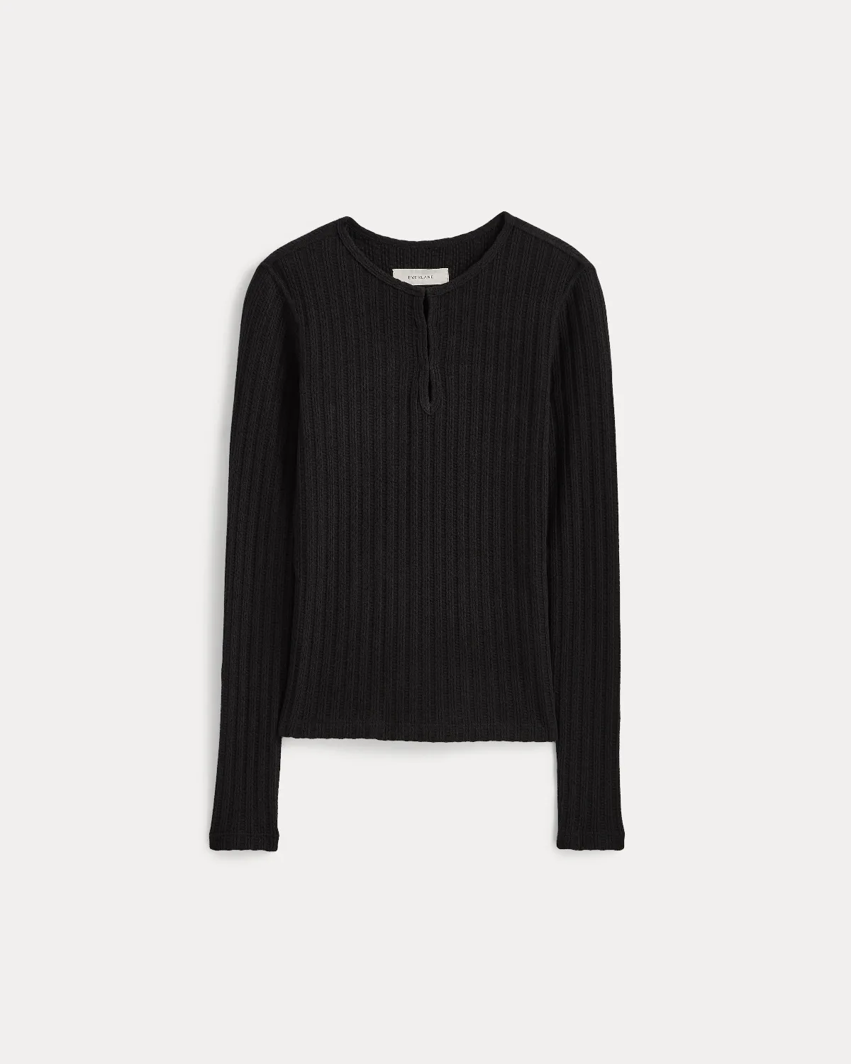 Pointelle Rib Henley by Everlane