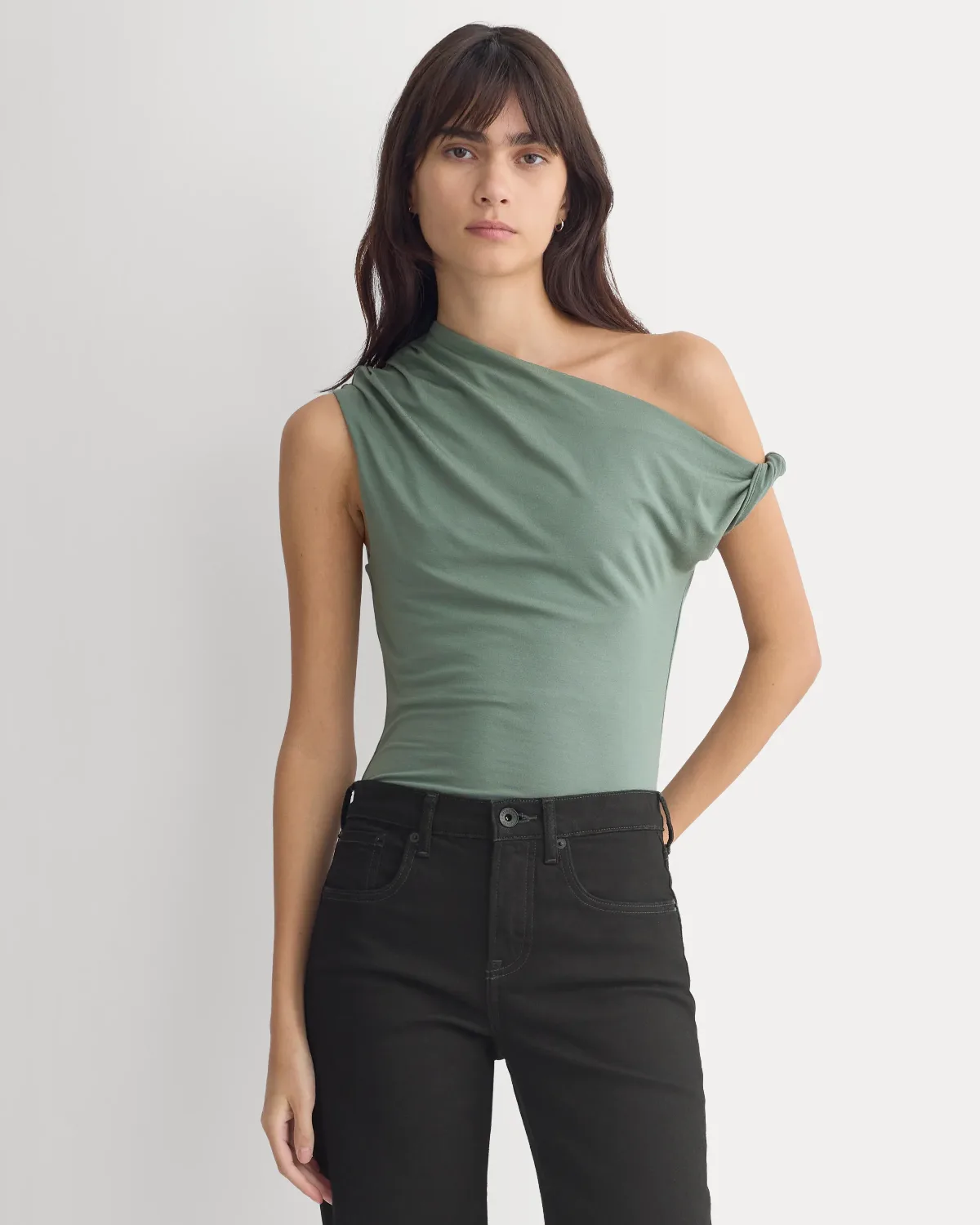 Drapey Jersey Off-The-Shoulder Top by Everlane