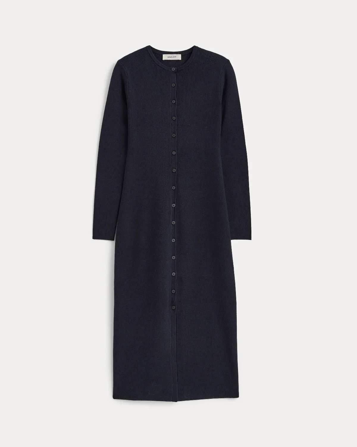 Fine-Knit Maxi Cardigan Dress, Cotton/Viscose by Everlane