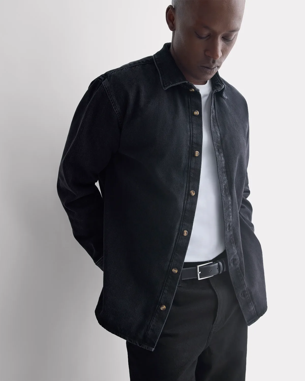 Relaxed Denim Shirt, Cotton