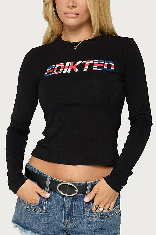 Edikted London Long Sleeve Top by Edikted