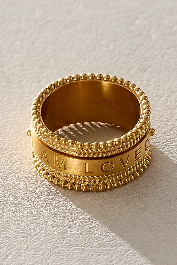 Loving Mantra Spinning Ring by Satya