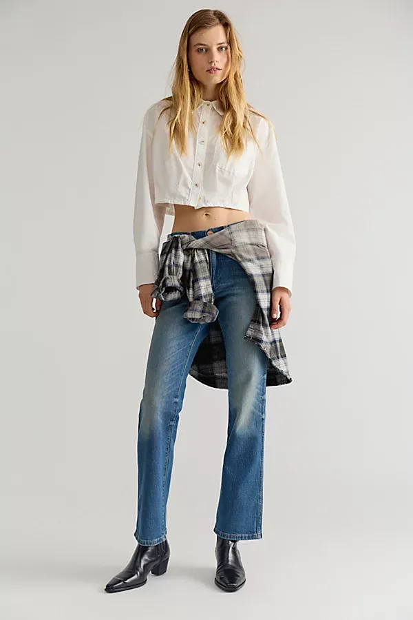 Wrancher Mid-Rise Bootcut Jeans by Wrangler