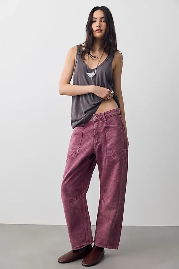 We the Free Minimalist Moxie Barrel Jeans by Free People