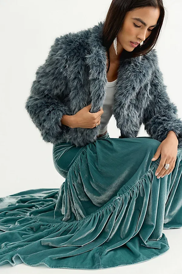 Juliette Velvet Maxi Skirt by Free People
