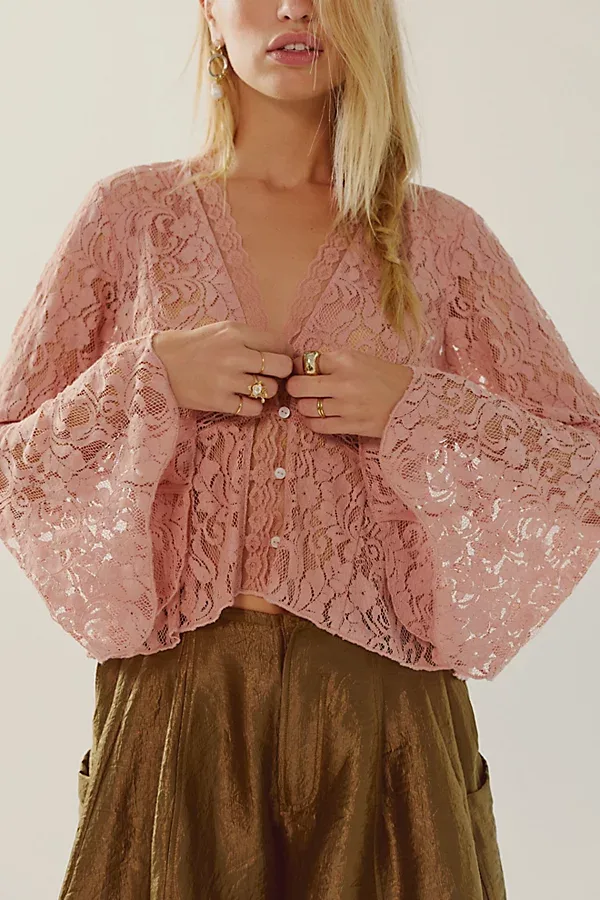 Whispering Love Lace Top by Free People