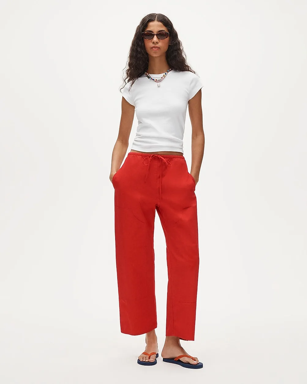 Luna Pant in Cotton Poplin by J.Crew